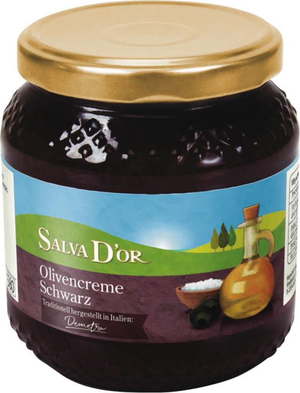 Schwarze Oliven Creme SALVA DOR