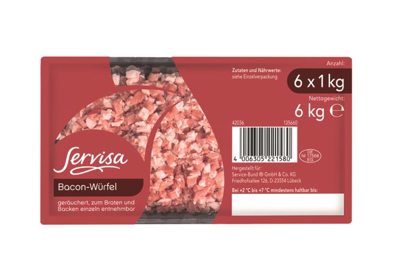Baconwürfel geräuchert SERVISA